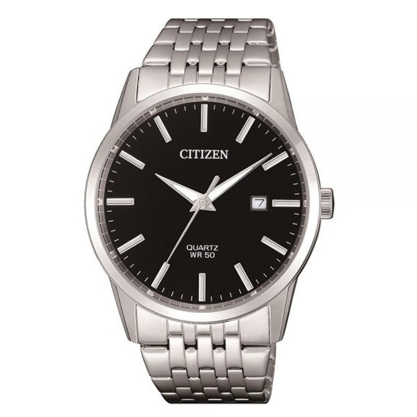Citizen BI5000-87E Men’s Quartz Watch – Black Dial Stainless Steel