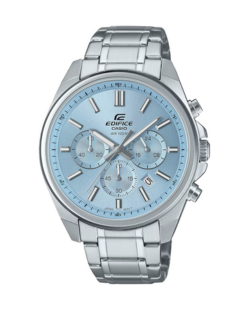 Casio Edifice EFV-650D-2BVUDF – Blue Dial Chronograph Men’s Watch (Stainless Steel | 100M Water Resistant)