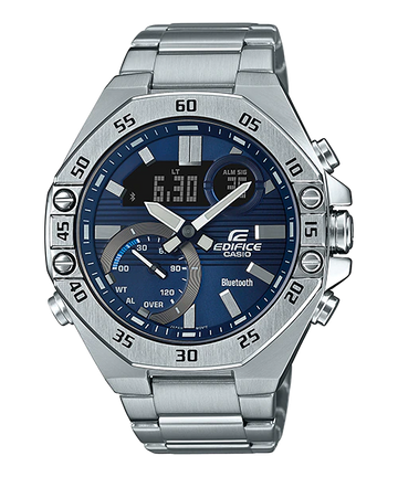 Casio Edifice ECB-10D-2ADF – Bluetooth-Enabled Men's Chronograph Watch (100M Water Resistant)