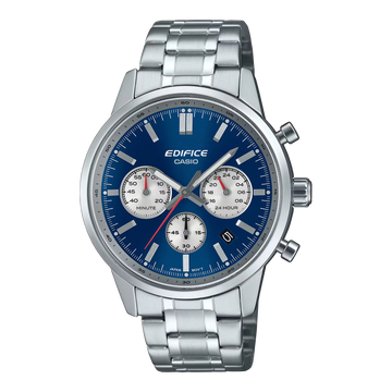 Casio Edifice EFR-575D-2ADF – Men's Chronograph Watch with Sapphire Crystal (Blue Dial | 100M Water Resistance)