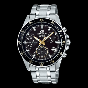 Casio Edifice EFV-540D-1A9VUDF – Men's Chronograph Stainless Steel Watch (100M Water Resistant)