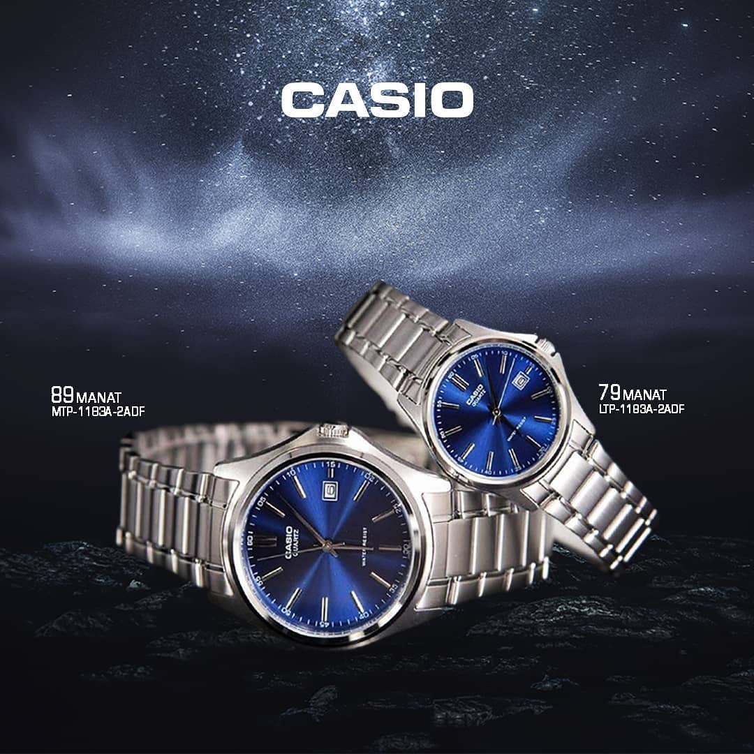 1183pa 2aef Orologio Casio Uomo Casio Blu Orologi Maschili Casio Orologio Analogico Orologio Casio In  Acciaio CASIO MTP-1302D-2A Orologio