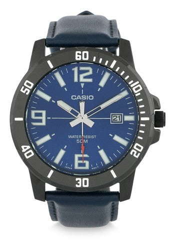 Casio - MTP-VD01BL-2BVUDF - Stainless Steel Wrist Watch for Men