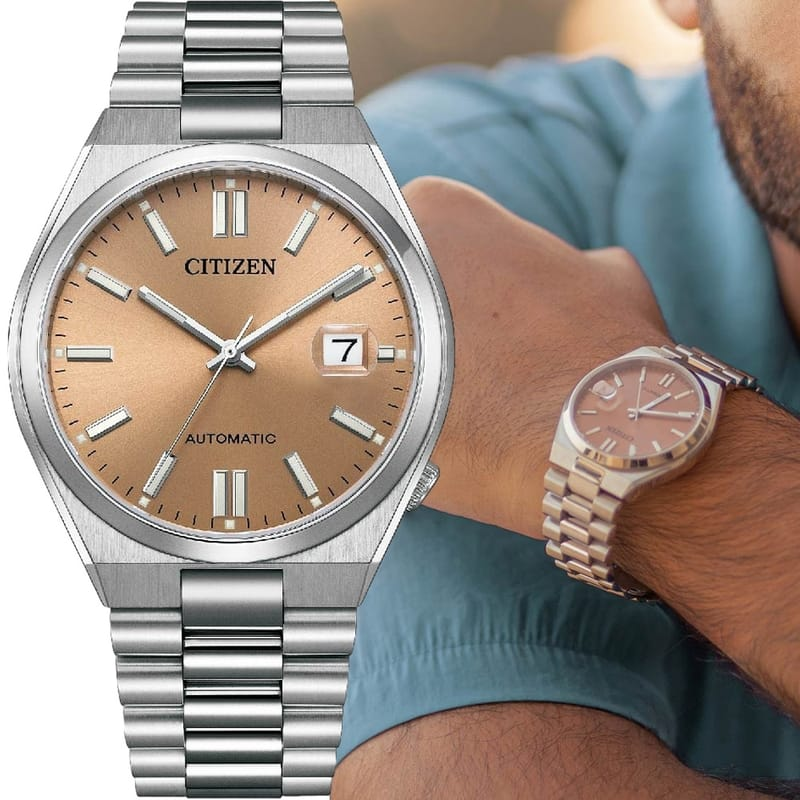 Citizen NJ0158-89Y Men’s Automatic Stainless Steel Watch with Sand Dial