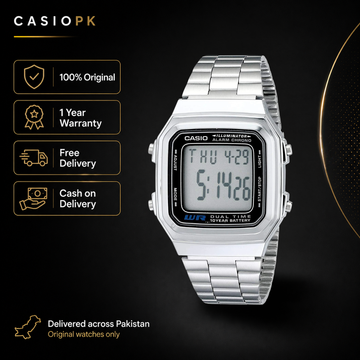 Casio - A178WA-1AD - Vintage Style - Wrist Watch for Men