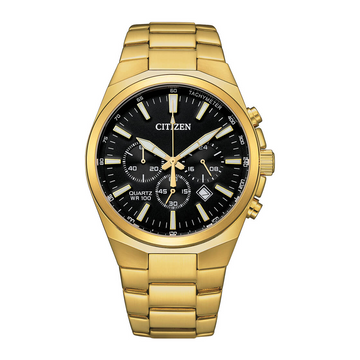 Citizen Quartz AN8173-51E Chronograph Men’s Gold-Tone Stainless Steel Watch