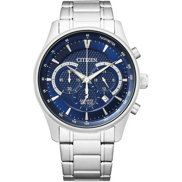 Citizen AN8190-51L Men’s Chronograph Watch – Stainless Steel with Blue Dial