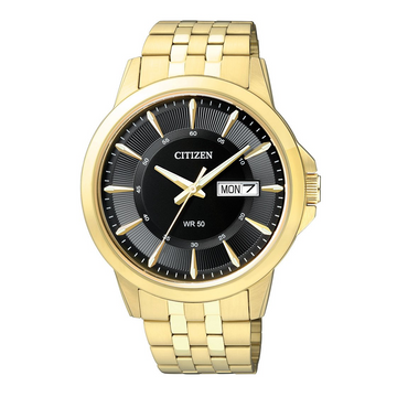 Citizen BF2013-56E Men’s Gold Stainless Steel Watch with Black Dial