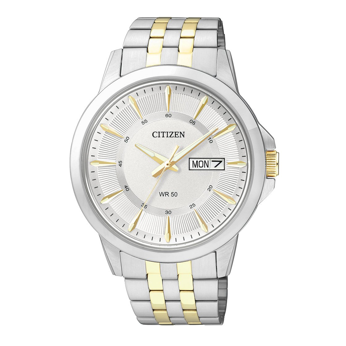 Citizen BF2018-52A Men’s Two-Tone Stainless Steel Watch with White Dial