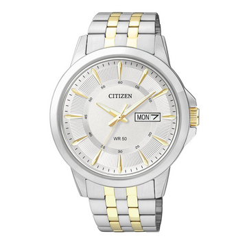 Citizen BF2018-52A Men’s Two-Tone Stainless Steel Watch with White Dial