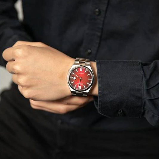 Citizen NJ0150-56W Men’s Automatic Stainless Steel Watch with Burgundy Dial