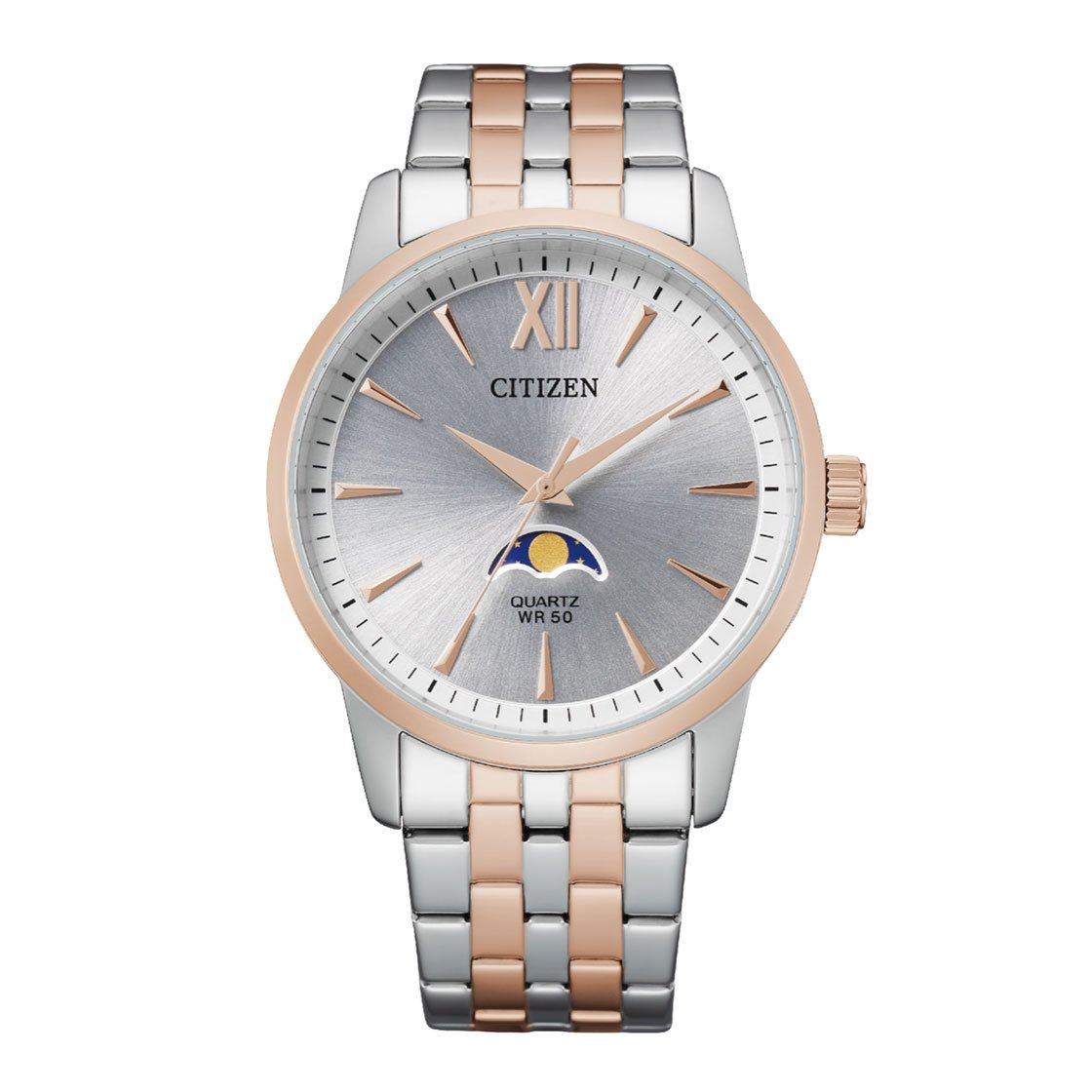 Citizen AK5006-58A Men’s Two-Tone Stainless Steel Moon Phase Watch