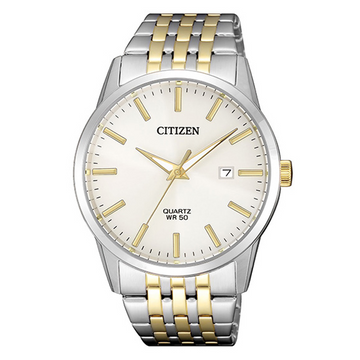 Citizen BI5006-81P Men’s Two-Tone Stainless Steel Watch with White Dial