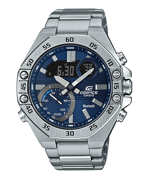 Casio Edifice ECB-10D-2ADF – Bluetooth-Enabled Men's Chronograph Watch (100M Water Resistant)
