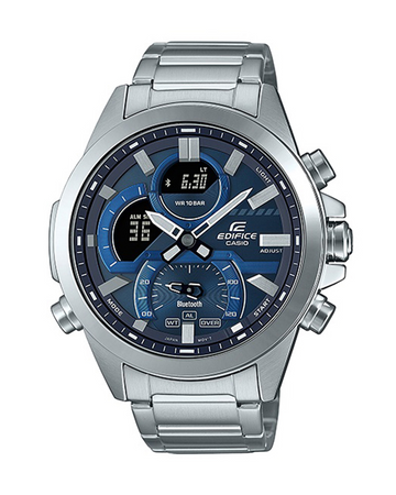 Casio Edifice ECB-30D-2ADF Men’s Smart Chronograph Watch – Blue Dial | Bluetooth Connectivity