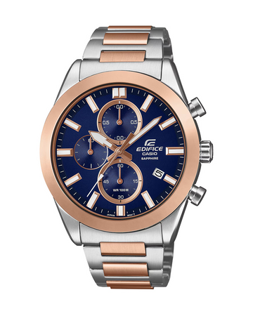 Casio Edifice EFB-710SG-2AVUDF Men’s Chronograph Watch – Blue Dial | Two-Tone Stainless Steel