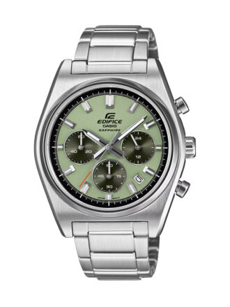 Casio Edifice EFB-730D-3AVUDF Men’s Chronograph Watch – Green Dial Stainless Steel