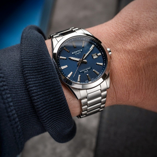 Casio Edifice EFV-160D-2AVDF Men’s Watch – Blue Dial Stainless Steel