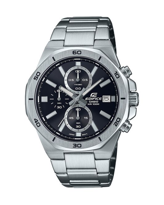 Casio Edifice EFV-640D-1AVUDF Men’s Chronograph Watch – Black Dial Stainless Steel