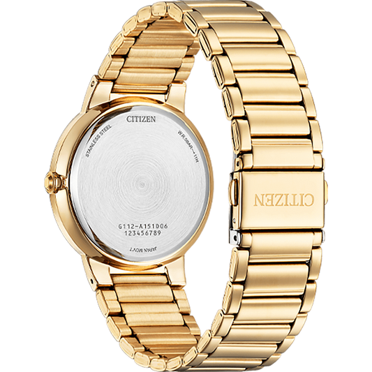 Citizen BI5123-52X Men’s Gold Stainless Steel Watch with Green Dial