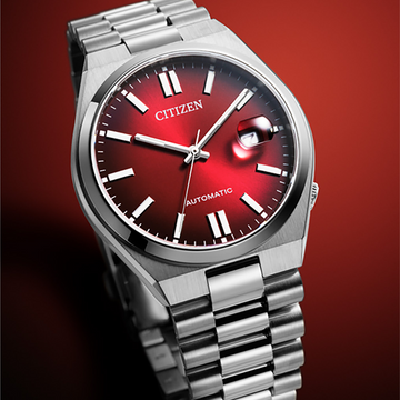 Citizen NJ0150-56W Men’s Automatic Stainless Steel Watch with Burgundy Dial