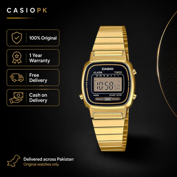 Casio - LA-670WGA-1DF - Stainless Steel Wrist Watch for Women - Digital - Youth Series