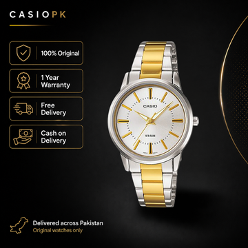 Casio - LTP-1303SG-7AVDF - Stainless Steel Wrist Watch for Women