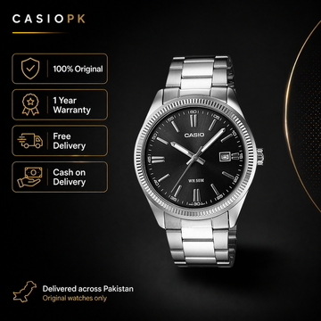 Casio - MTP-1302D-1A1VDF - Stainless Steel Wrist Watch for Men