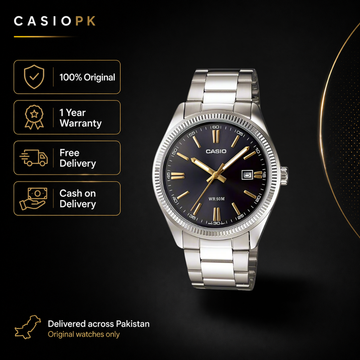 Casio - MTP-1302D-1A2VDF - Stainless Steel Wrist Watch for Men