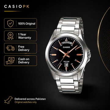 Casio - MTP-1370D-1A2VDF - Stainless Steel Watch For Men