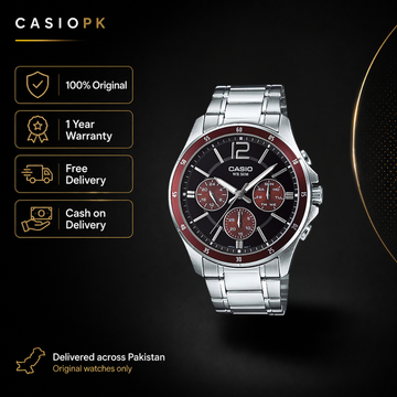 Casio - MTP-1374D-5AVDF - Stainless Steel Watch For Men