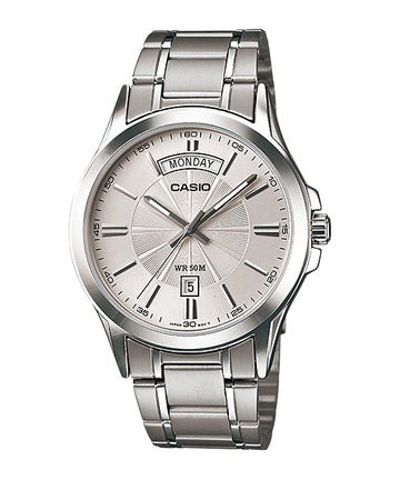 Casio - MTP-1381D-7AVDF - Stainless Steel Wrist Watch for Men - Silver & Black