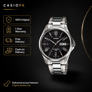 Casio - MTP-1384D-1AVDF - Stainless Steel Wrist Watch for Men
