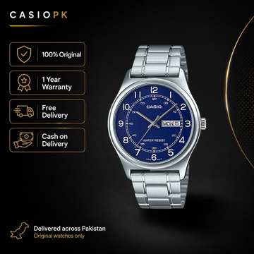 Casio - MTP-V006D-2BUDF - Stainless Steel Wrist Watch for Men