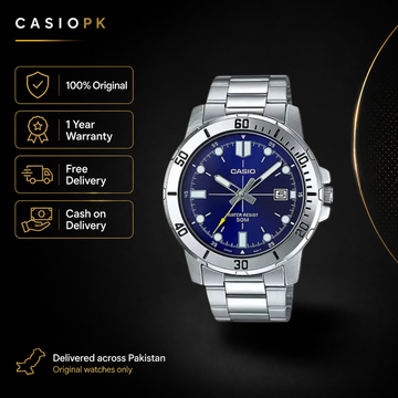 Casio - MTP-VD01D-2EVUDF - Stainless Steel Wrist Watch for Men