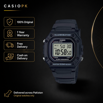Casio - W-218H-1AVDF- Youth Series Digital Watch
