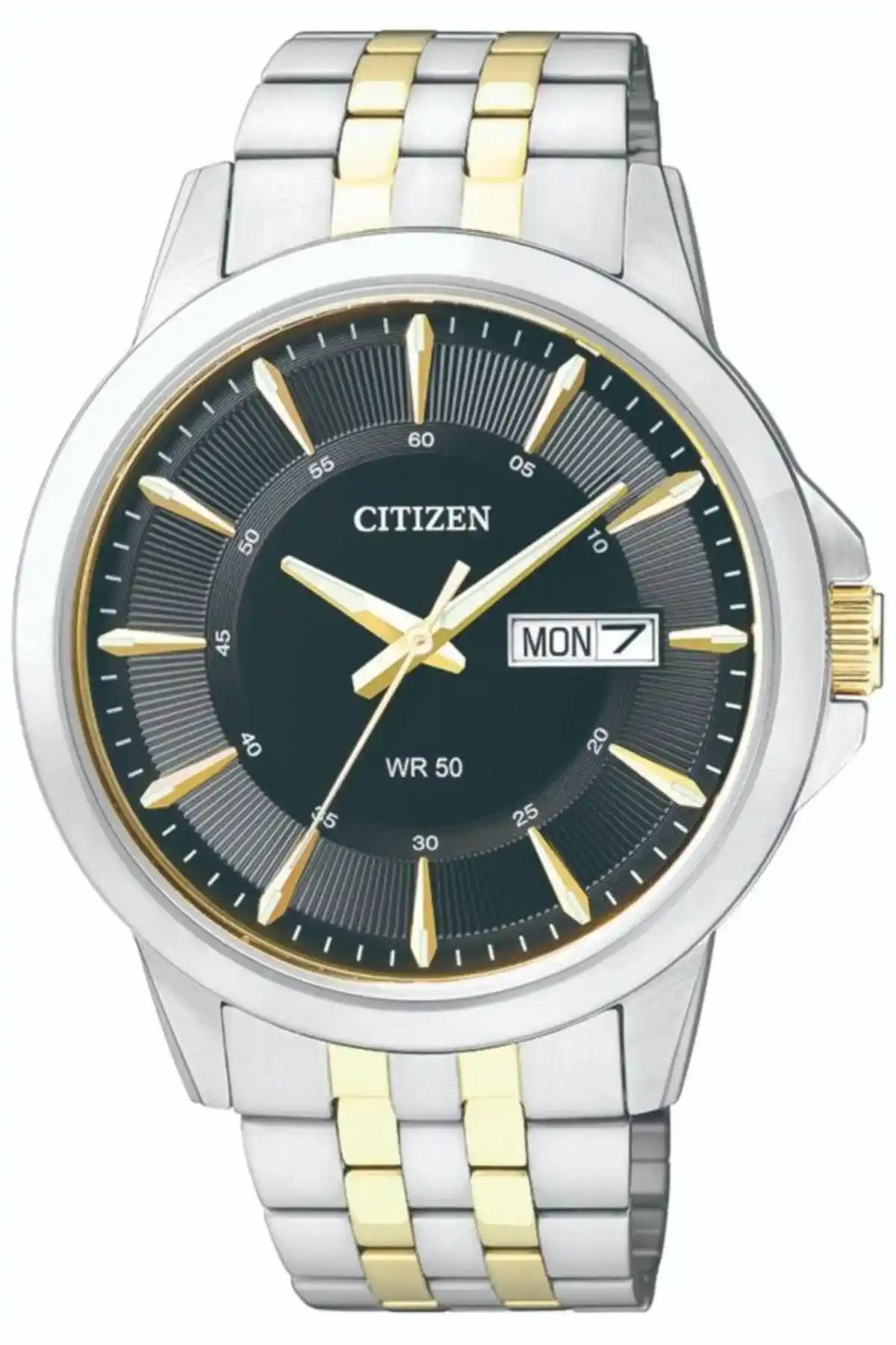Citizen BF2018-51A Men’s Two-Tone Stainless Steel Watch with White Dial