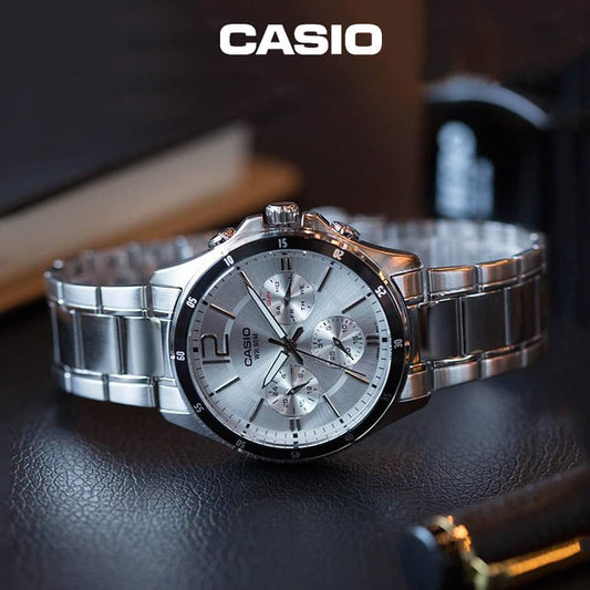 Casio MTP-1374D-7AVDF - Stainless Steel Watch - For Men