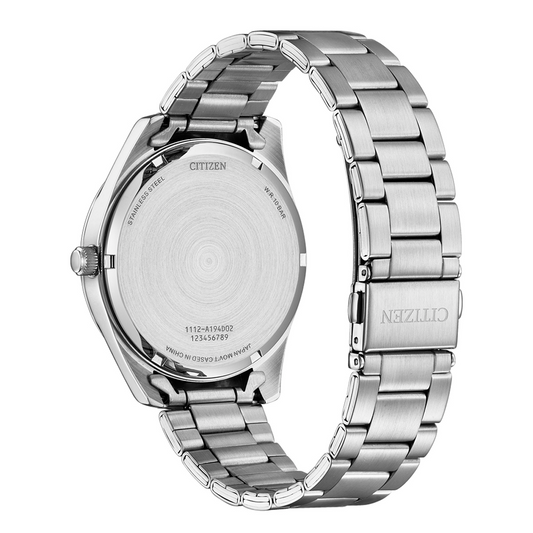 Citizen BI1031-51Z Men’s Watch – Silver Stainless Steel with Green Dial