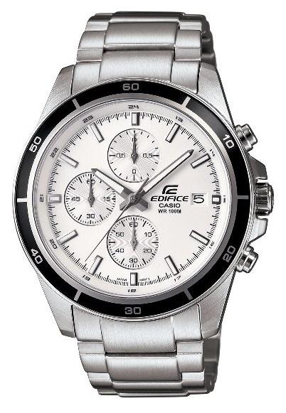 Casio Edifice EFR-526D-7AVUDF – White Dial Chronograph Watch for Men (100M Water Resistant)