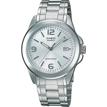 Original Casio - MTP-1215A-7ADF - Stainless Steel Wrist Watch for Men