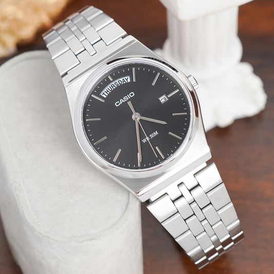 Casio MTP-B146D-1AVDF Men's Stainless Steel Watch