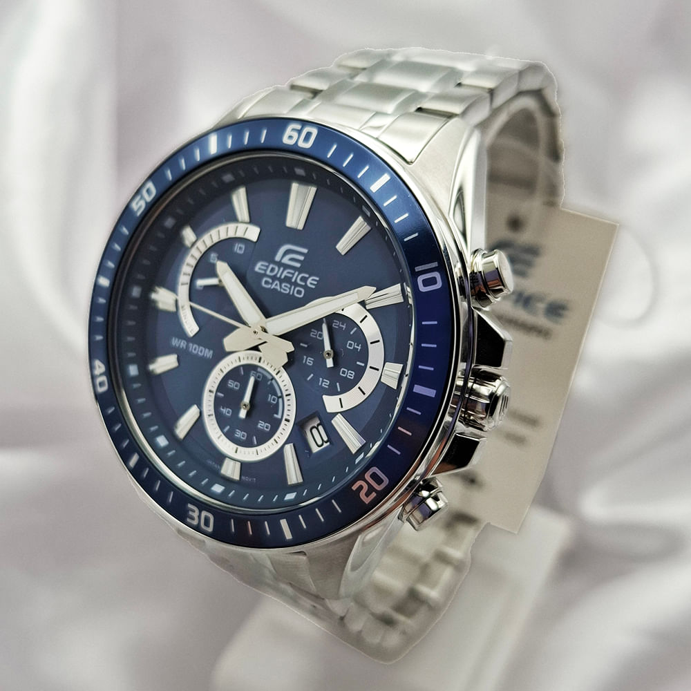 Efr 552l Casio Edifice Module No 5490 Stainless Steel Casio