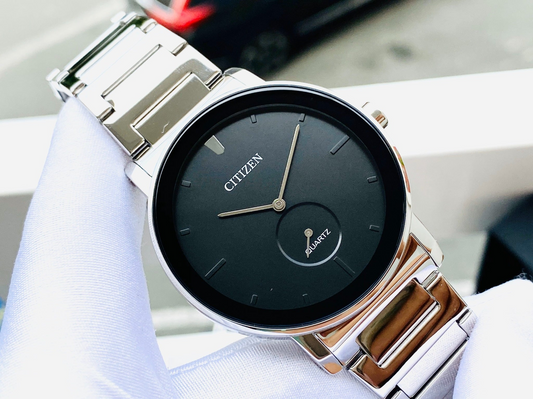 Citizen BE9180-52E Men’s Watch – Silver Stainless Steel with Black Dial